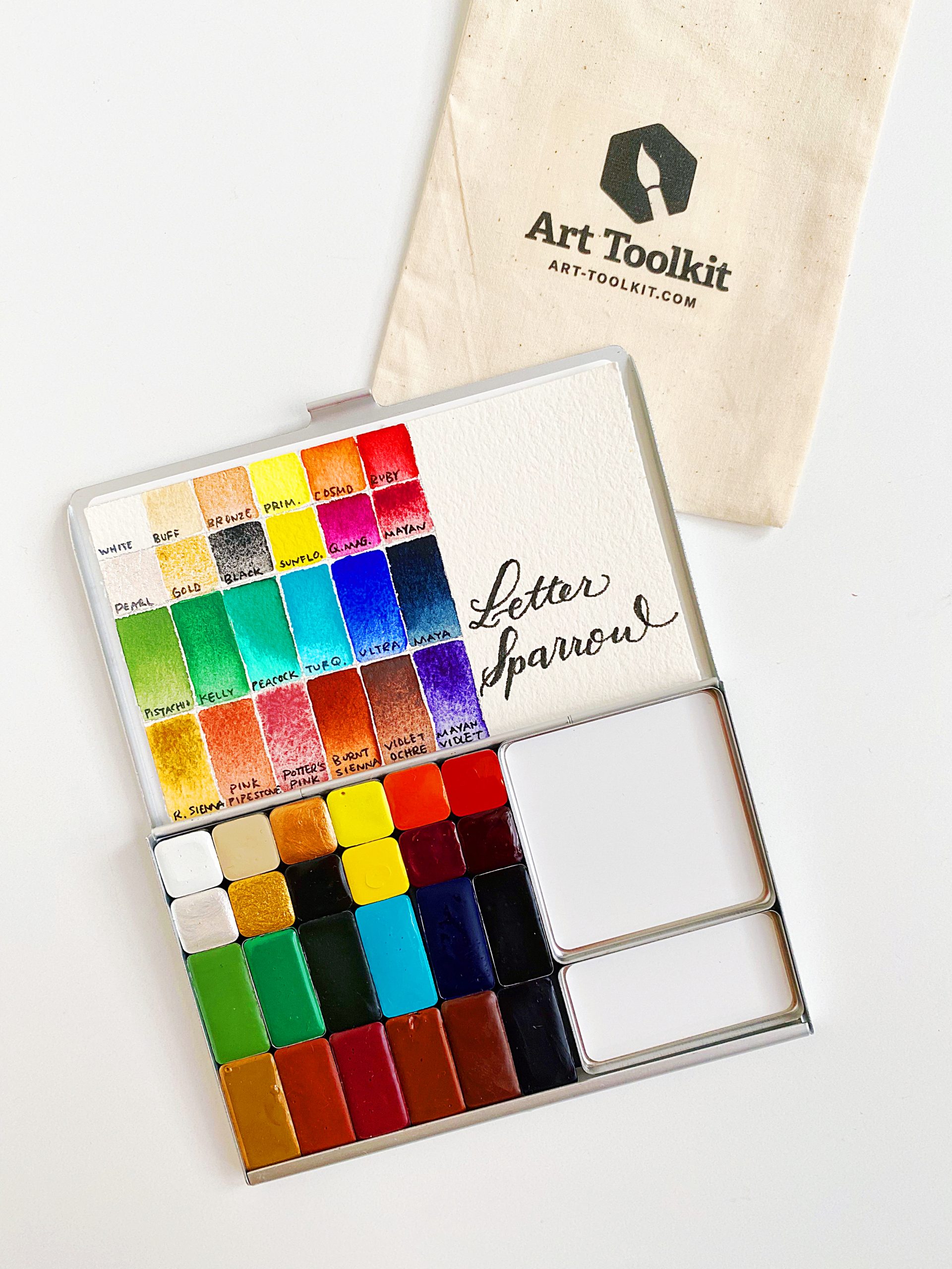 Cactus Collab Palette With Letter Sparrow Lisa Spangler